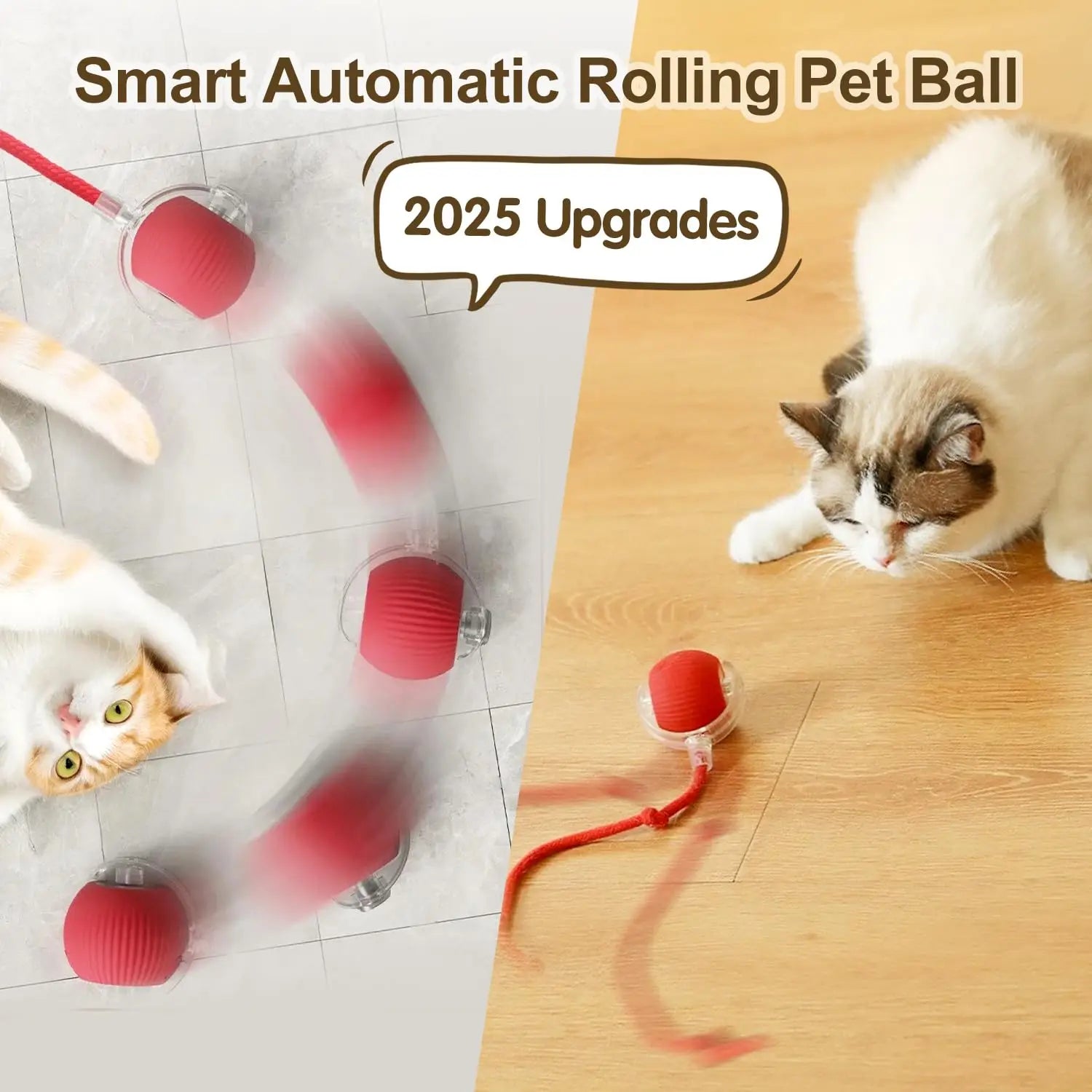 Balle intéractive pour chien & chat